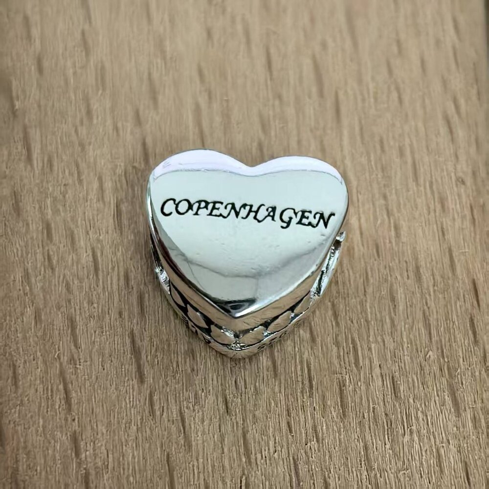 Pandora Copenhagen Charm Travel Pendant, S925 Silver Jewelry - Picture 2 of 4